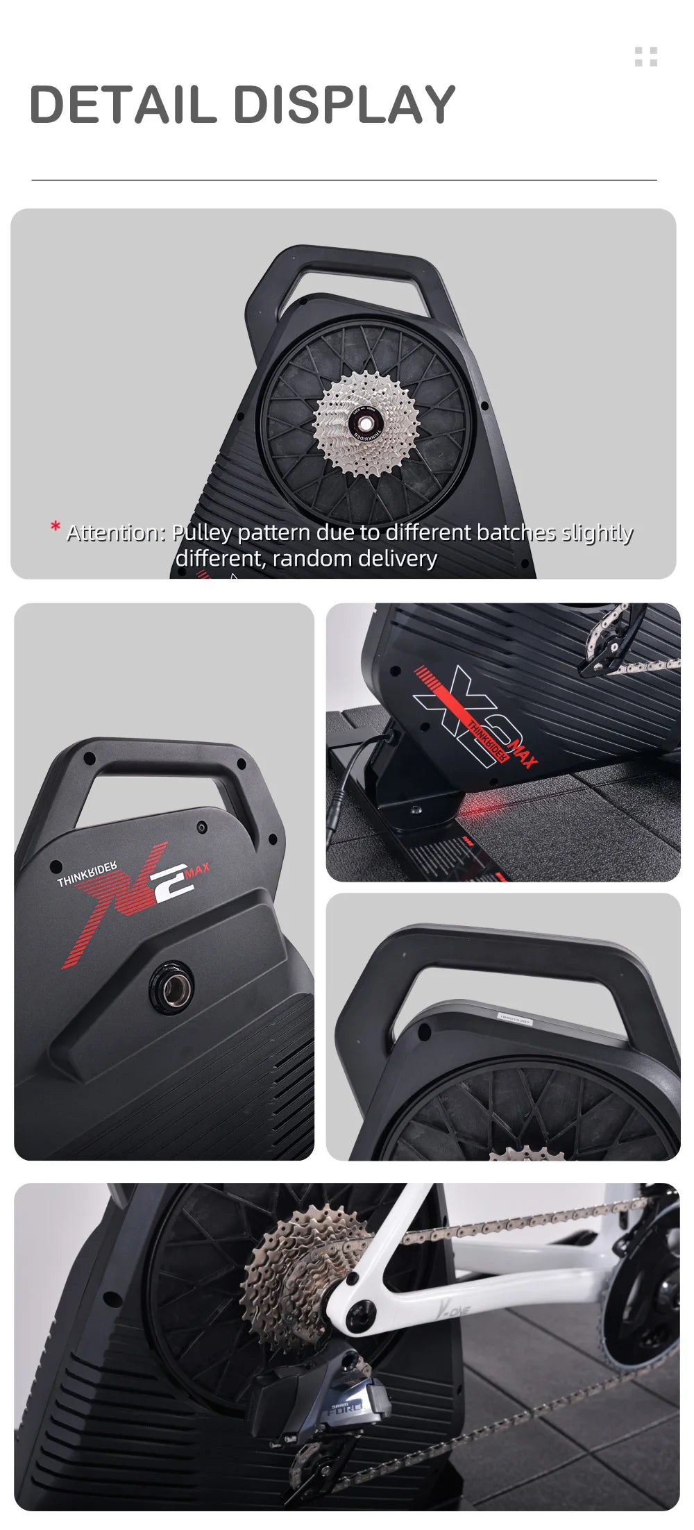 ThinkRider X2Max Smart Bike Trainer - Entrenador Indoor 2000W con Medidor de Potencia