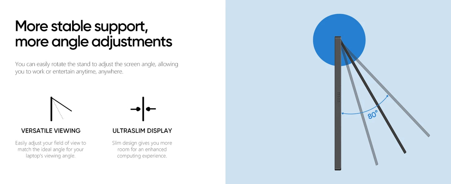 Arzopa Z1FC Monitor Portátil 16.1’’  FHD 1080P 144Hz con sRGB 100%