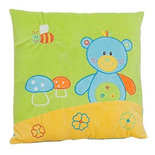 Cojín Infantil Oso Multicolor - 30x30 cm Decorativo y Cómodo