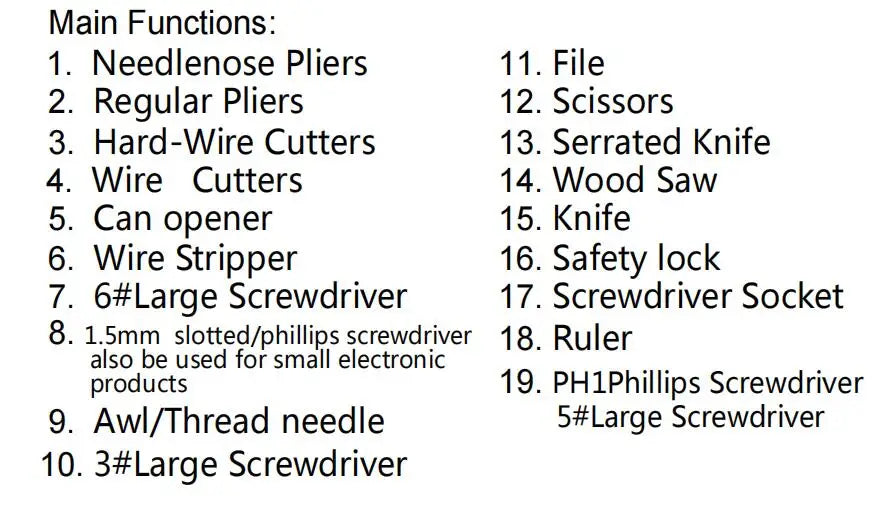 Multiherramienta Daicamping DL7 - Mango Titanio con Cuchillo, Tijeras y Alicates