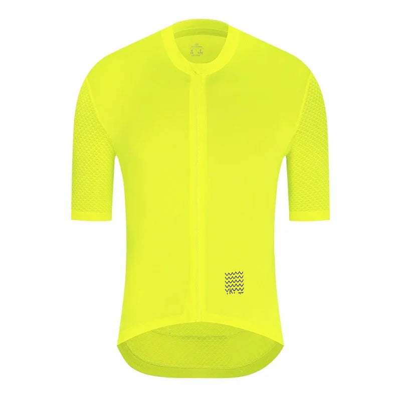 Camiseta Ciclismo Hombre YKYWBIKE  Maillot Profesional con Bolsillos y Reflectantes