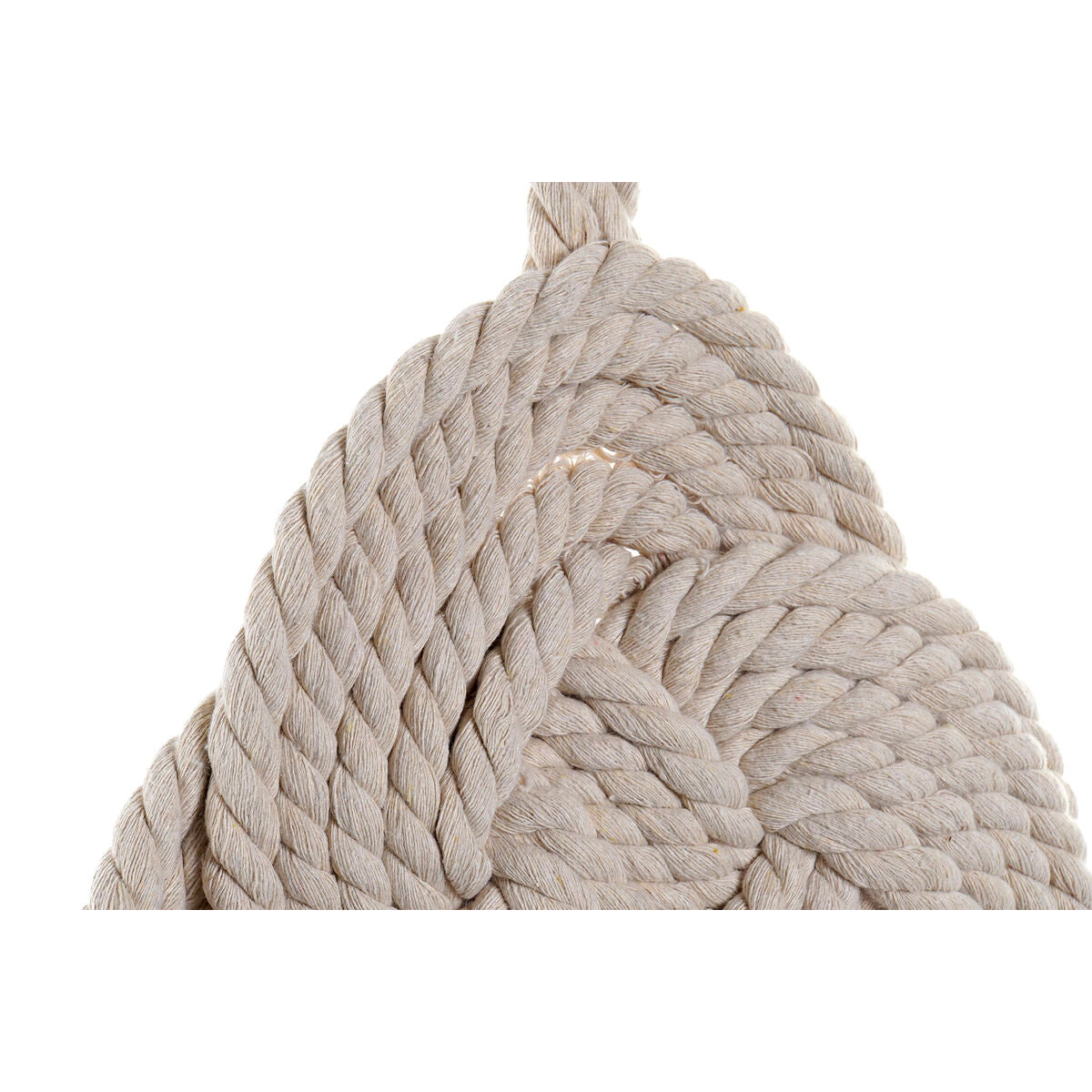Decoración de Pared DKD Home Decor - Estilo Boho Cuerda Trenzada Natural 67 cm