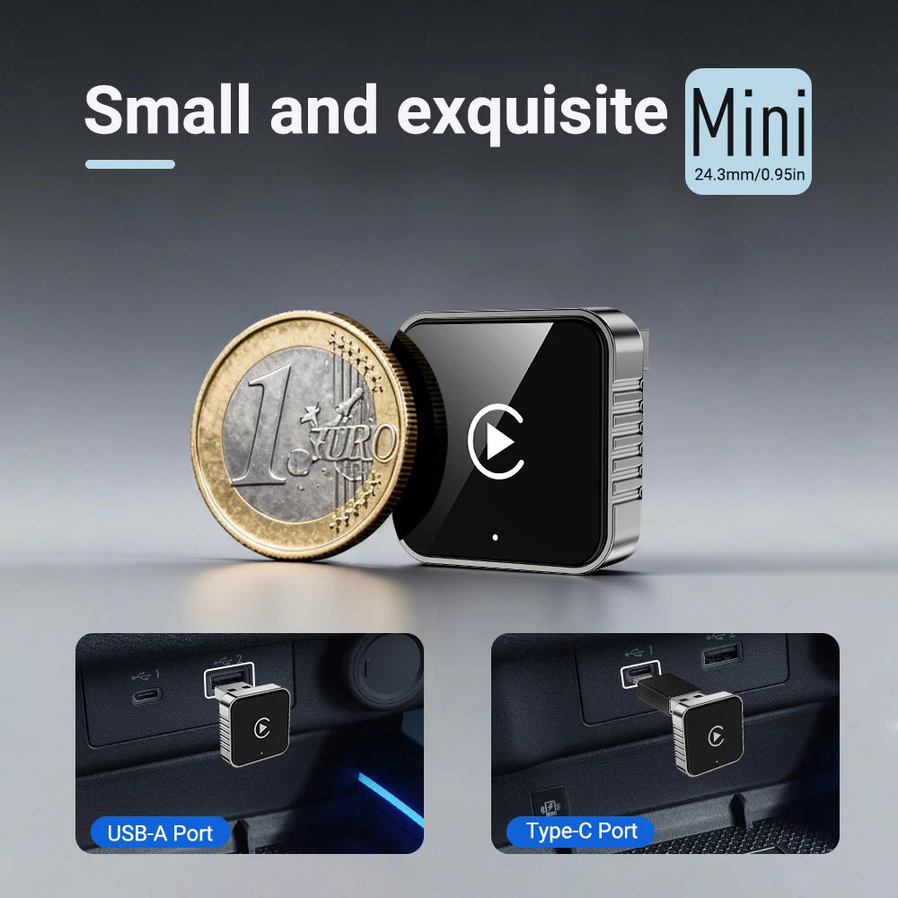 Adaptador XUDA 2 en 1 - Convierte CarPlay y Android Auto a Inalámbrico