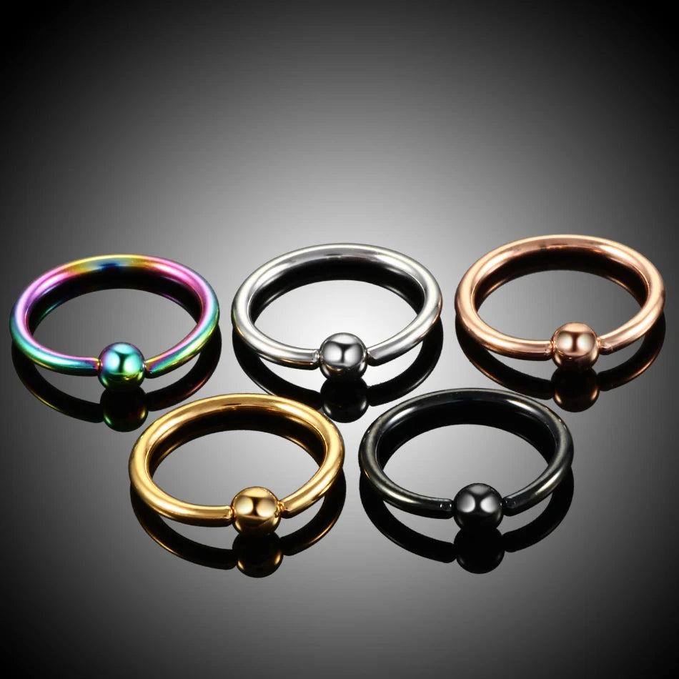 Piercing de Titanio Circular - Joyería Corporal Septum, Tragus y Ceja 16G