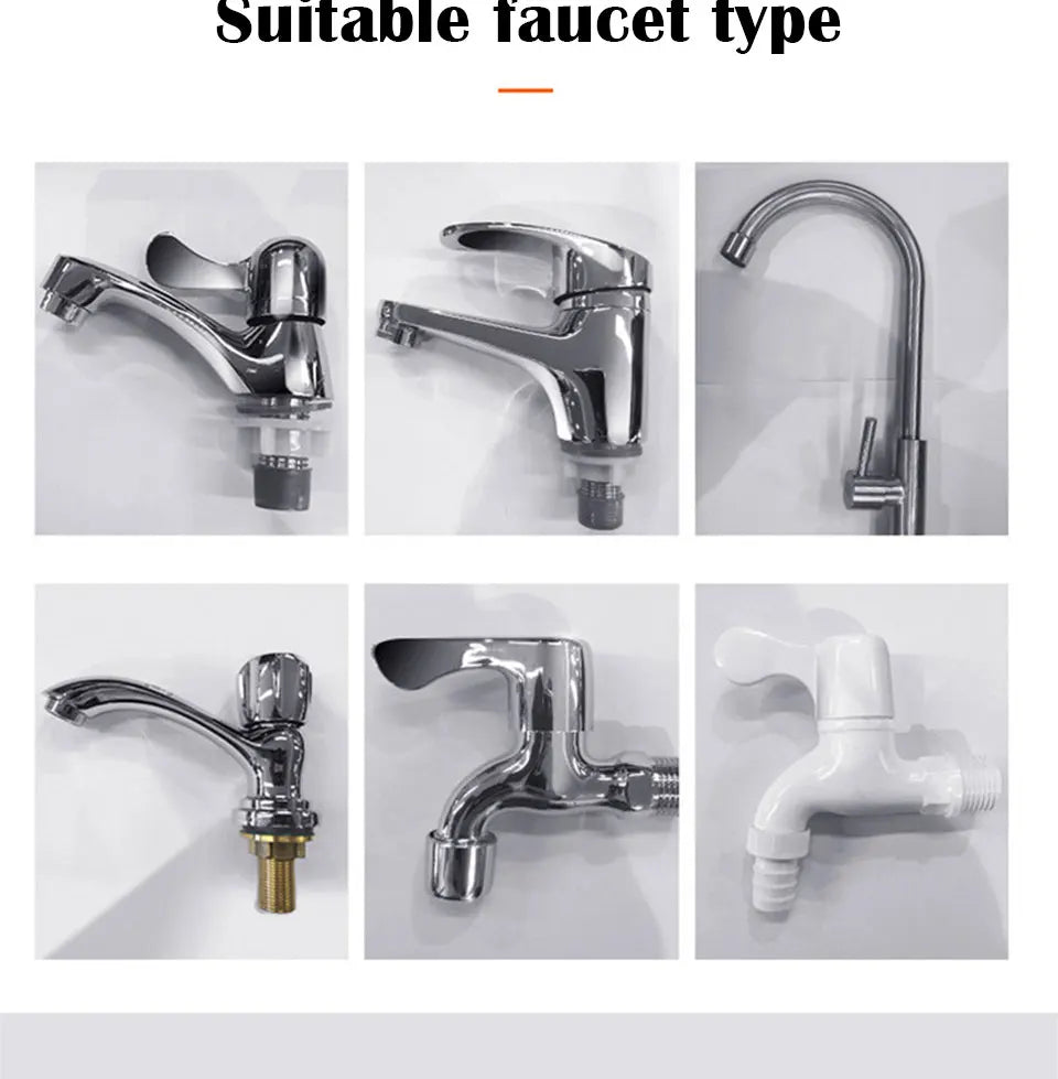 Filtro de Agua para Grifo Cocina Chcyus  Purificador Carbón Activado 2L/min