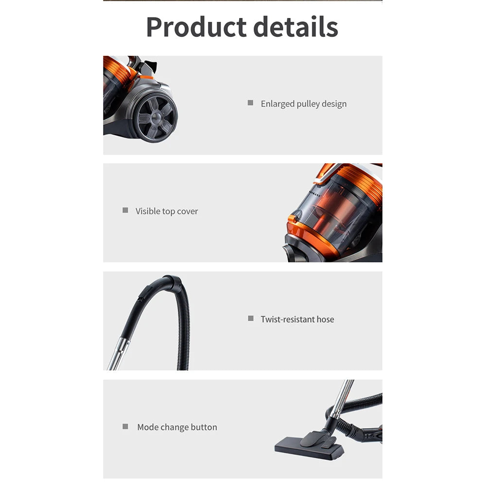 Aspiradora Houselin 3600W - Potente Aspirador Portátil Húmedo y Seco 3,5L