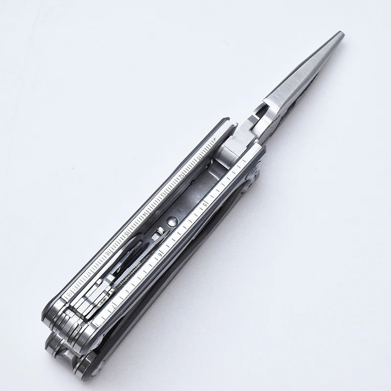 Multiherramienta Daicamping DL7 - Mango Titanio con Cuchillo, Tijeras y Alicates