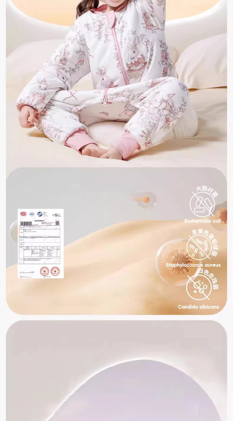 Saco de Dormir Infantil AIBEDILA - Cálido Invierno con Mangas Removibles