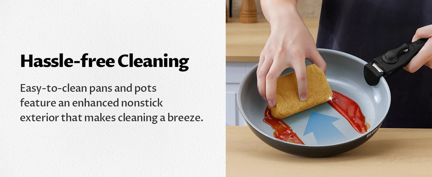 Utensilios Cocina Bezia 13 Piezas  Juego Antiadherente Cerámico para Inducción