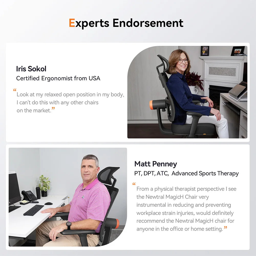 Silla Ergonómica NEWTRAL MAGICH002  Confort Profesional con Soporte Lumbar Adaptativo