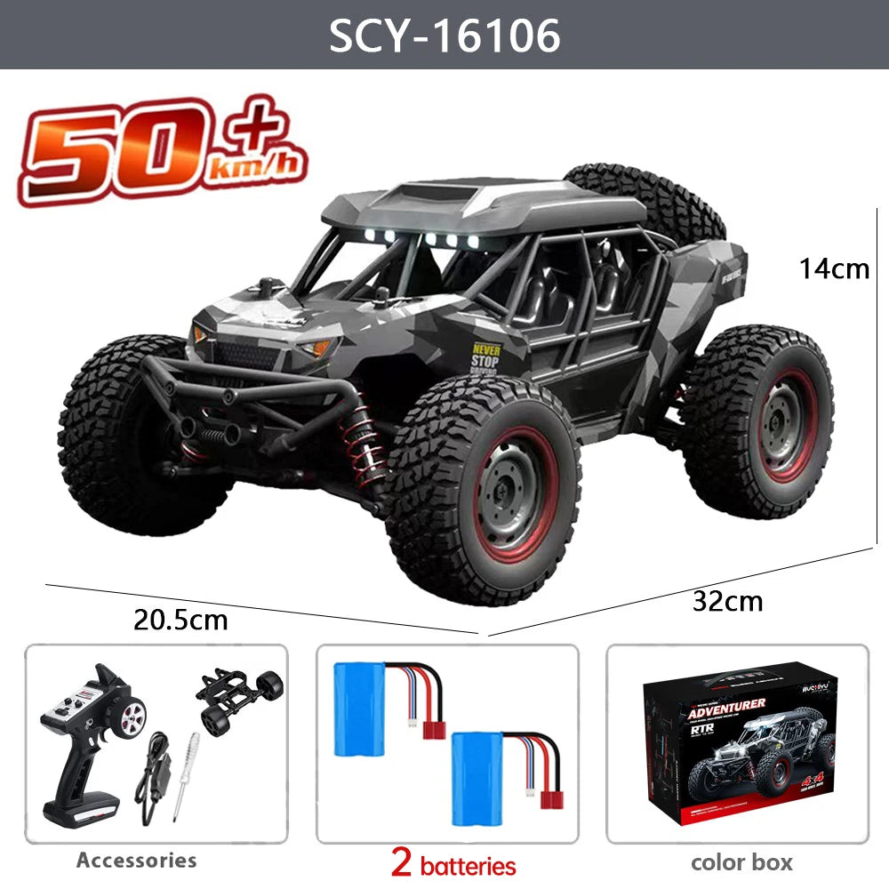 SCY-16106 RC Coche 4WD  Todoterreno con Suspensión y LED