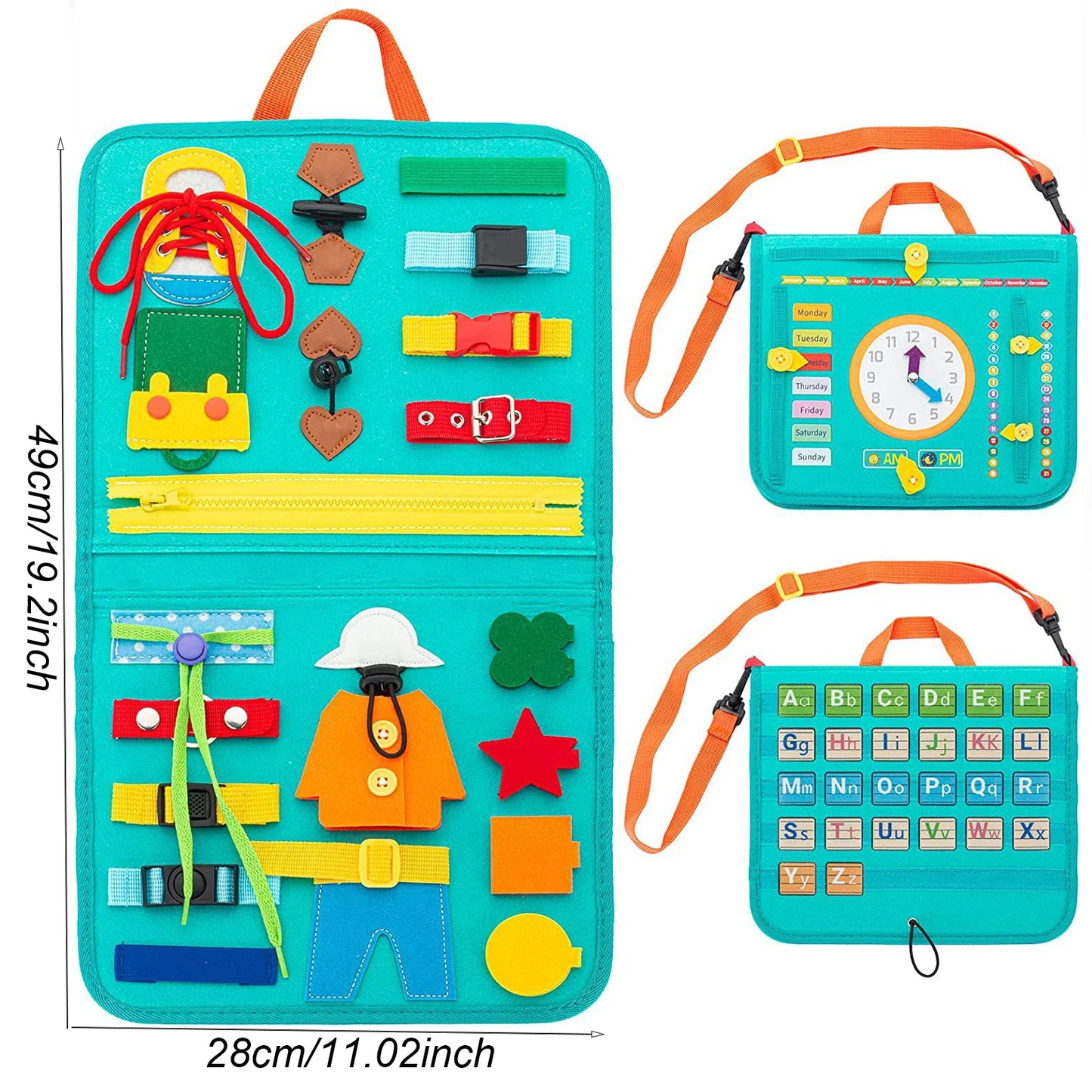 Tablero Montessori de Actividades Sensoriales - Juguete Educativo para Niños Pequeños