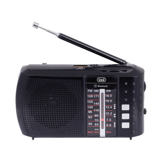 Radio Portátil Trevi RA 7F20 BT - Bluetooth, USB y AM/FM Negro