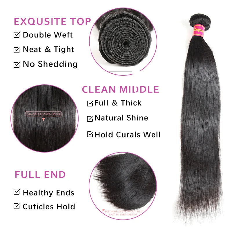 Ali Queen Hair Extensions 100% Virgin Brazilian Hair