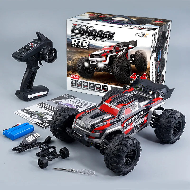 SCY-16106 RC Coche 4WD  Todoterreno con Suspensión y LED