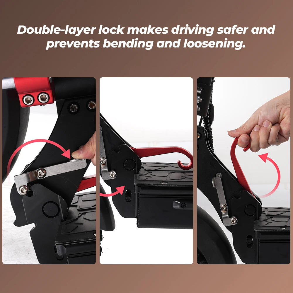 iScooter iX5s Patinete Eléctrico - 1000W Todoterreno con 65km de Autonomía y 45km/h