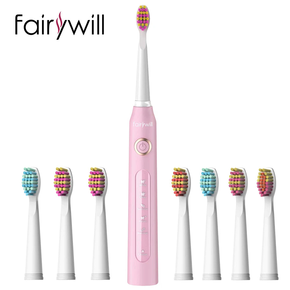 Fairywill FW-507  Cepillo de Dientes Eléctrico Sónico Recargable USB