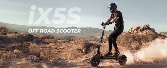 iScooter iX5s Patinete Eléctrico - 1000W Todoterreno con 65km de Autonomía y 45km/h