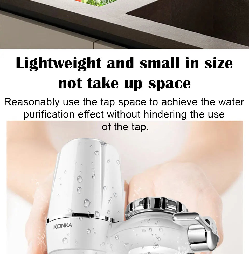 Filtro de Agua para Grifo Cocina Chcyus  Purificador Carbón Activado 2L/min