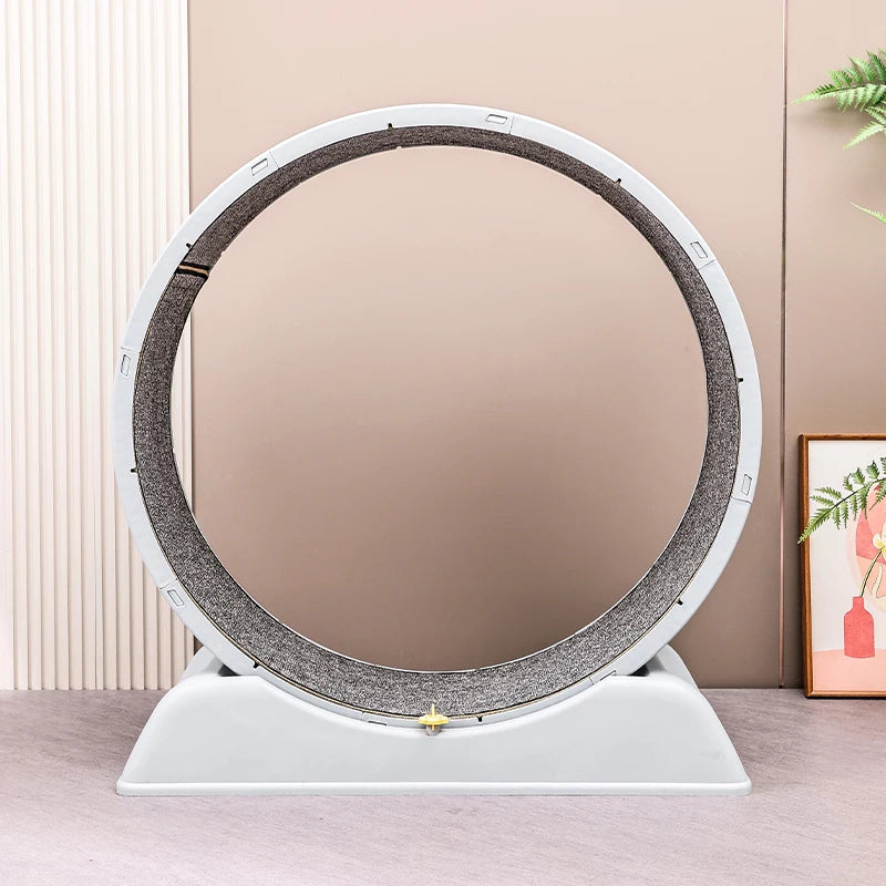 Cinta de Correr para Gatos  Rueda de Ejercicio Ultrasilenciosa con Alfombra Extraíble