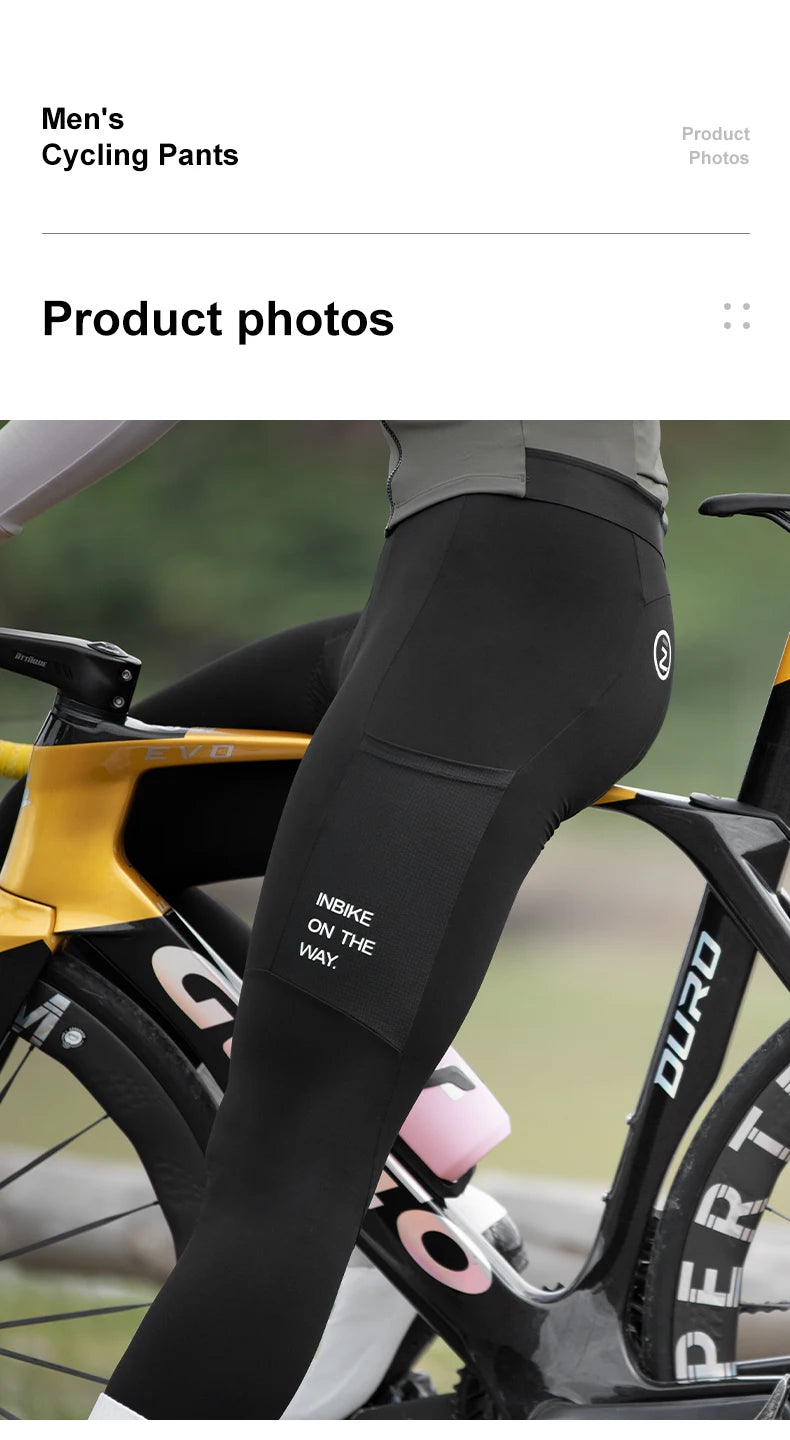 INBIKE Pantalones Ciclismo Invierno - Pechera Térmica con Acolchado 3D