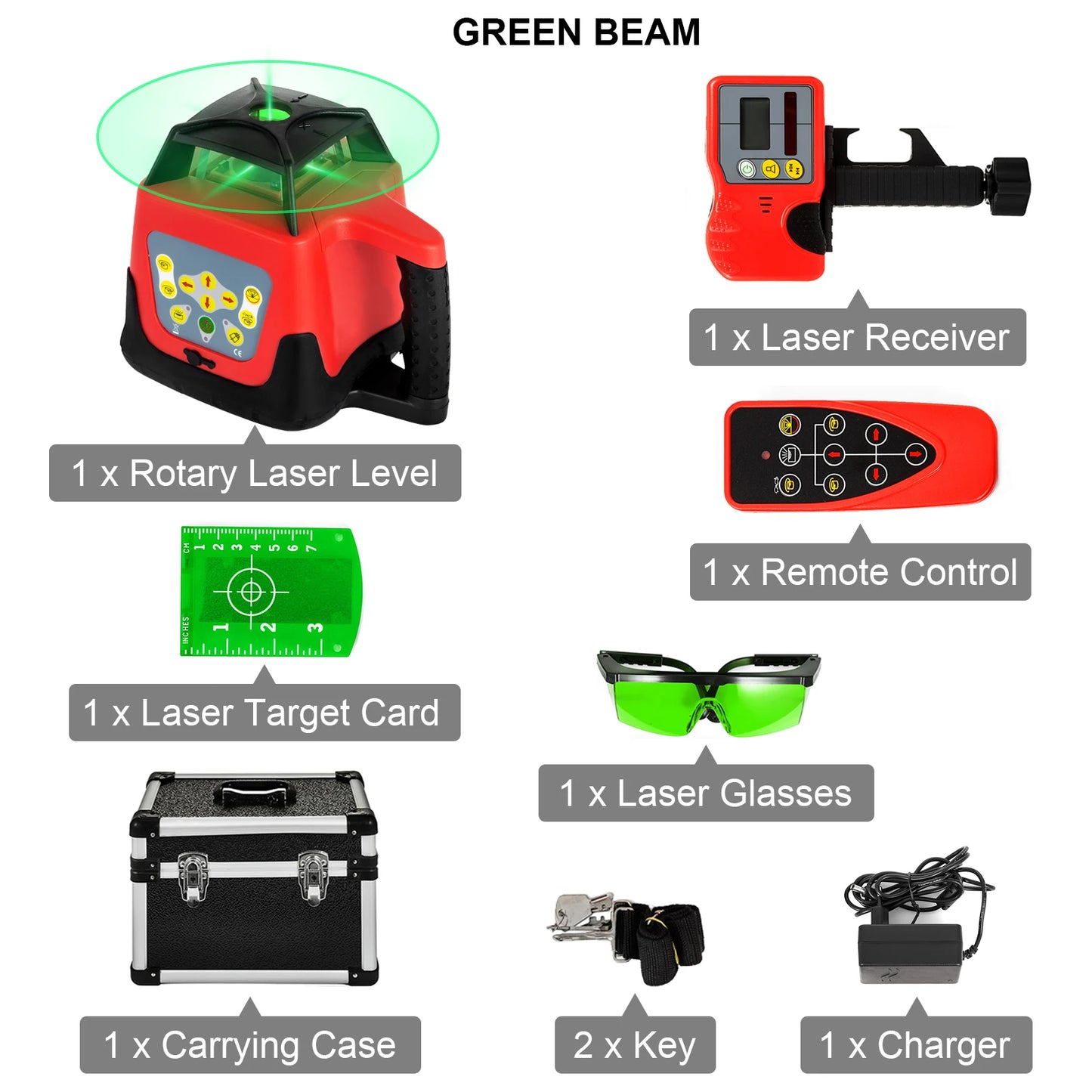 Nivel Láser Giratorio SucceBuy 360 - Autonivelante Profesional 500m