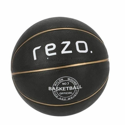 Balón Baloncesto Rezo Talla 7  Caucho Negro Resistente