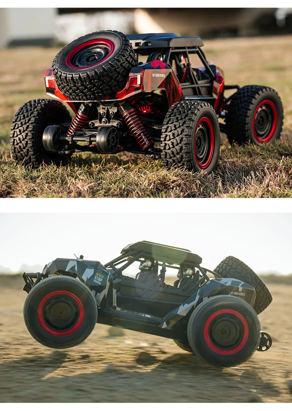 SCY-16106 RC Coche 4WD  Todoterreno con Suspensión y LED