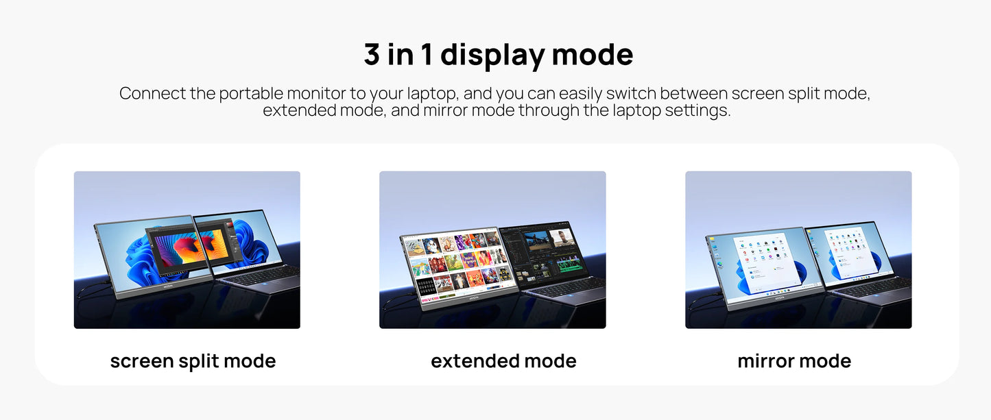 Arzopa Z1FC Monitor Portátil 16.1’’  FHD 1080P 144Hz con sRGB 100%