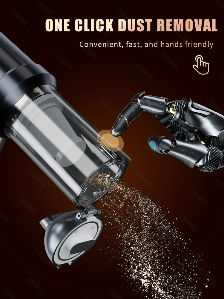 Aspirador de Coche CENRR Mini - Potente Aspiradora Portátil Inalámbrica 998000PA