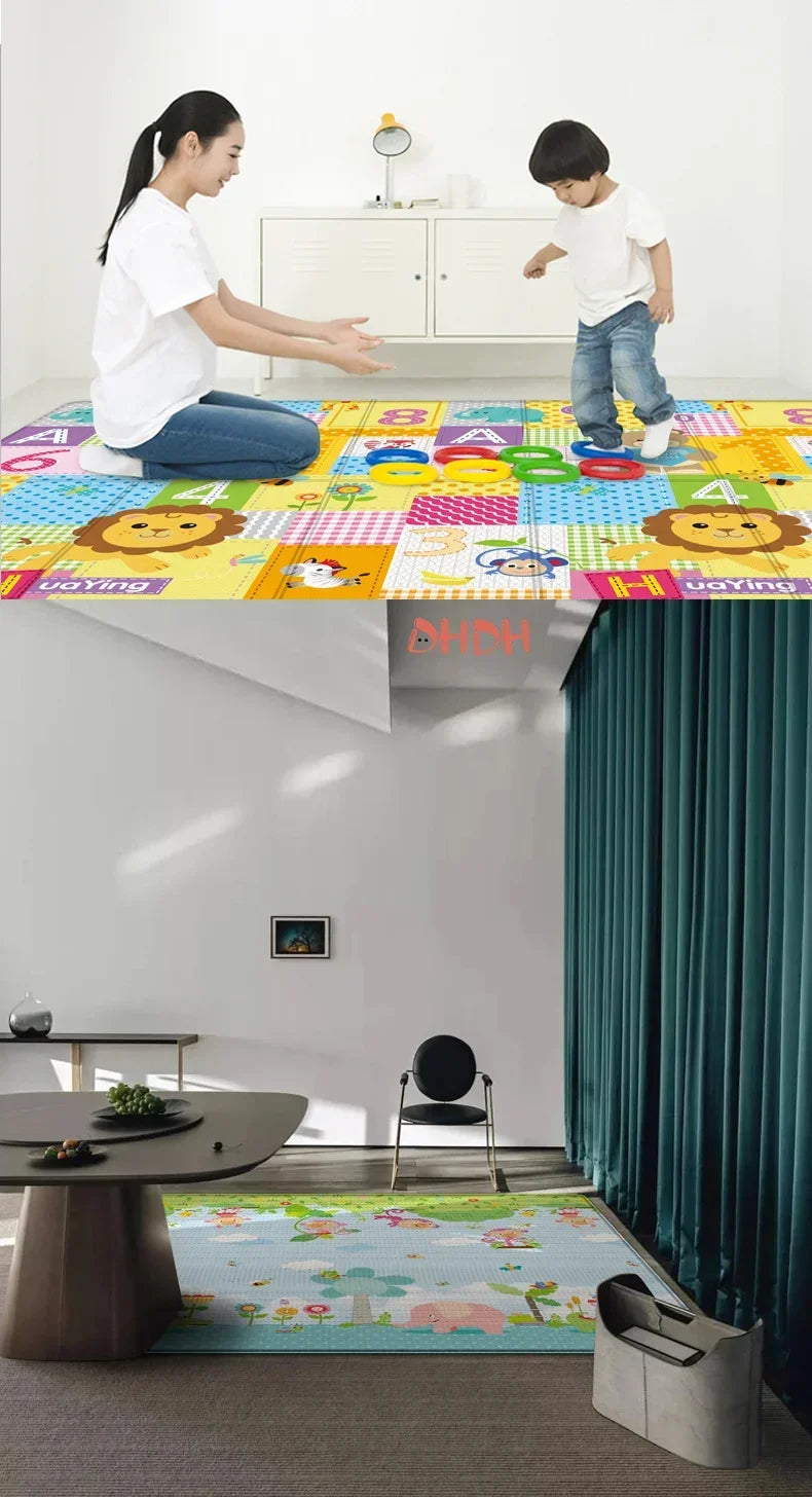 Alfombra Plegable de Juegos para Bebés  Antideslizante y Educativa DHDH 180x100cm