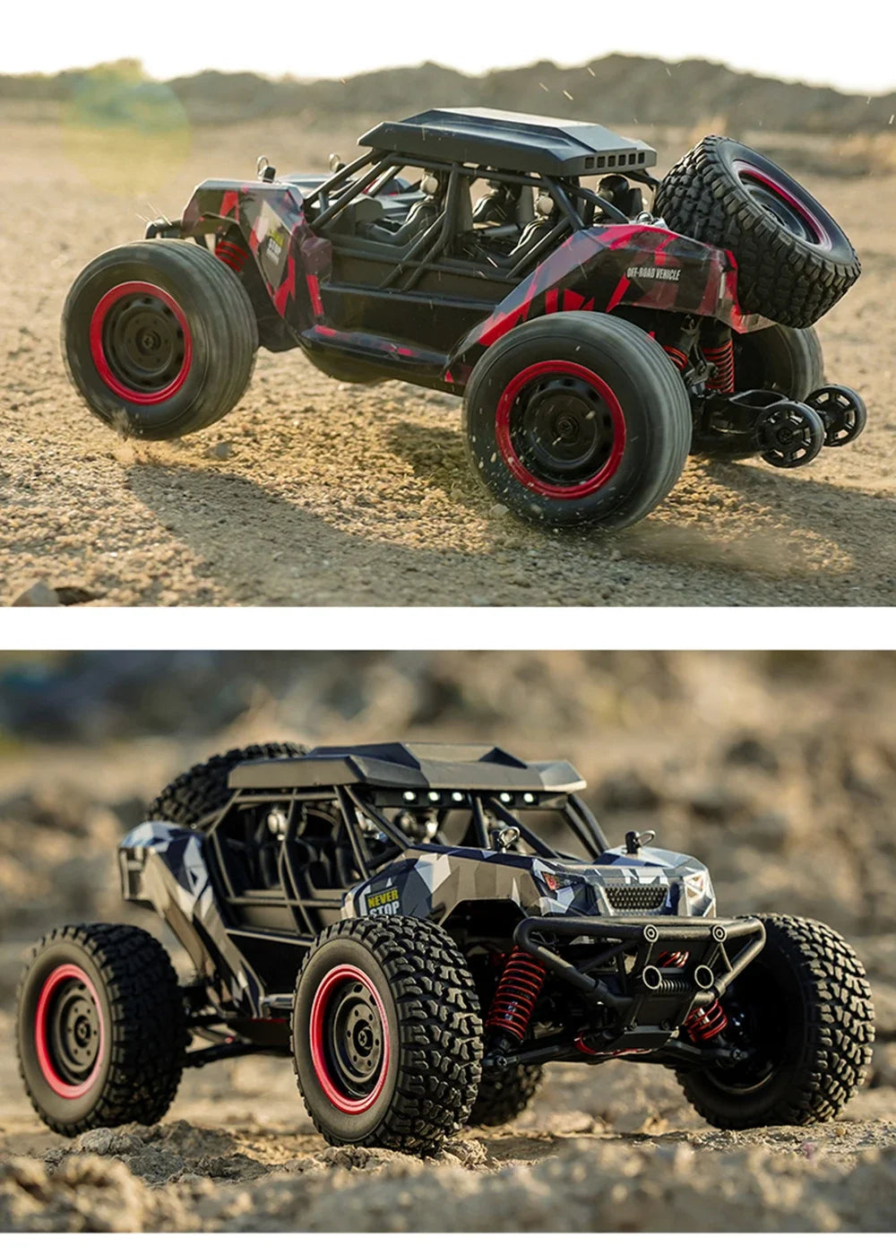 SCY-16106 RC Coche 4WD  Todoterreno con Suspensión y LED
