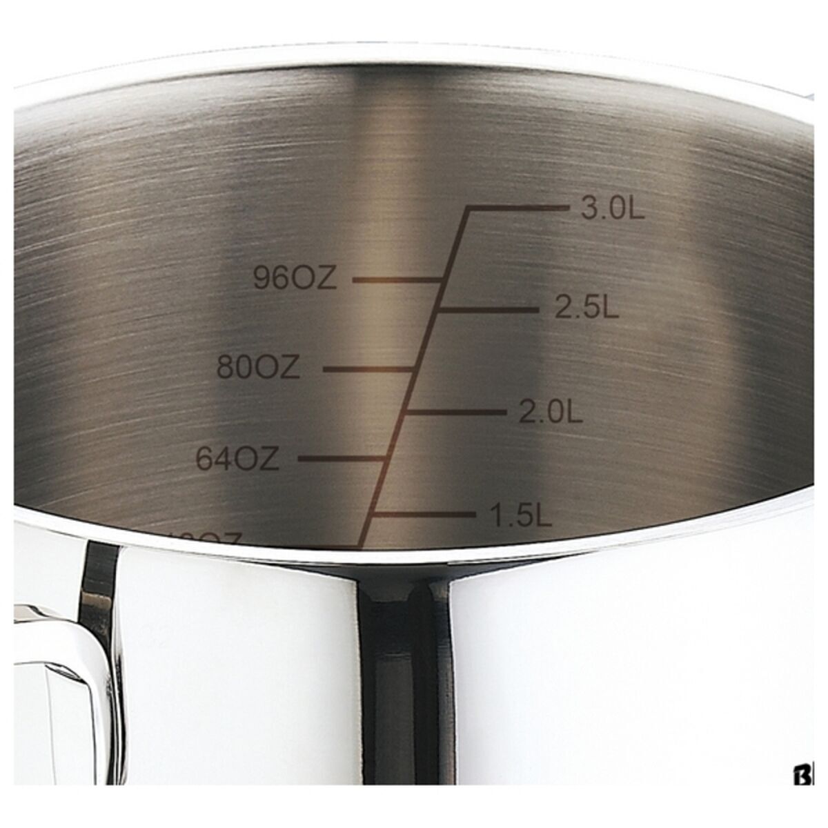 Batería de Cocina Bergner Classic 6 Piezas - Acero Inoxidable con Tapas de Vidrio