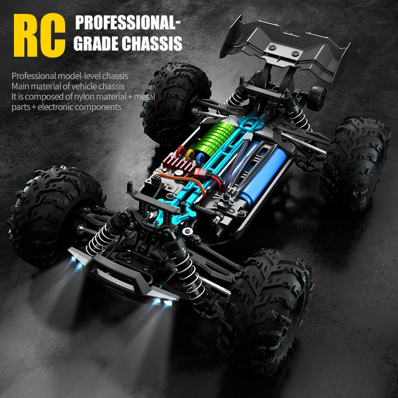 WLtoys 16101 Pro  Coche RC 1:16 75KM/H 4WD con Luces LED