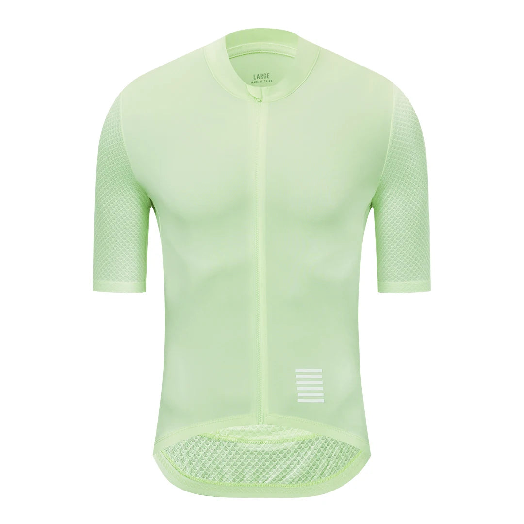 Camiseta Ciclismo Hombre YKYWBIKE  Maillot Profesional con Bolsillos y Reflectantes