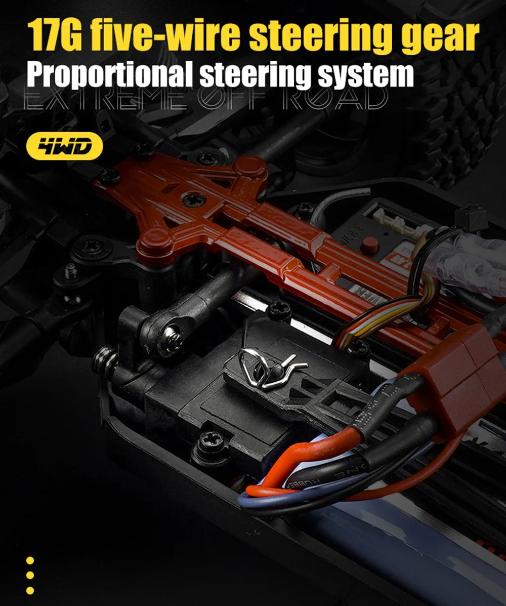 SCY-16106 RC Coche 4WD  Todoterreno con Suspensión y LED