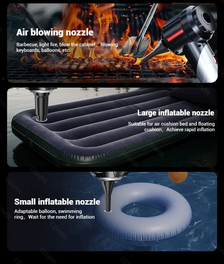 Aspirador de Coche CENRR Mini - Potente Aspiradora Portátil Inalámbrica 998000PA