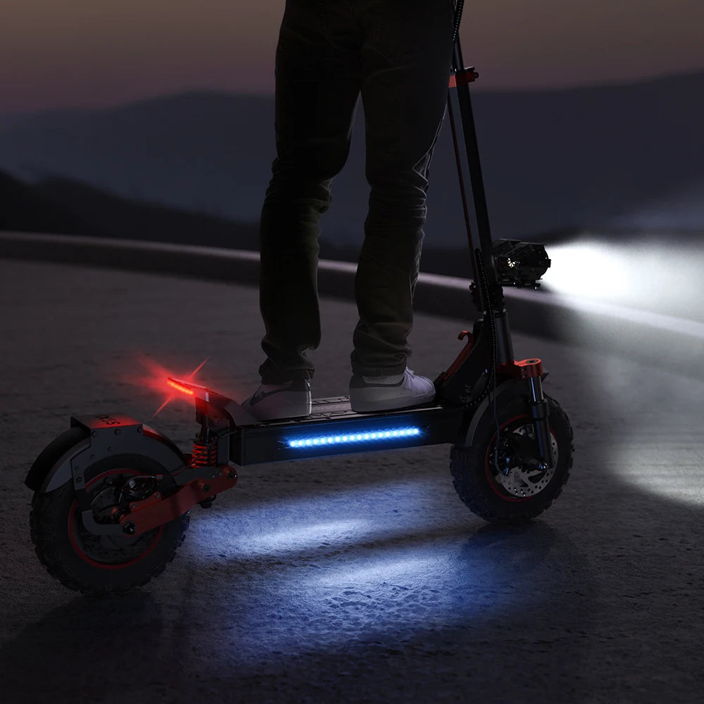 iScooter iX5s Patinete Eléctrico - 1000W Todoterreno con 65km de Autonomía y 45km/h