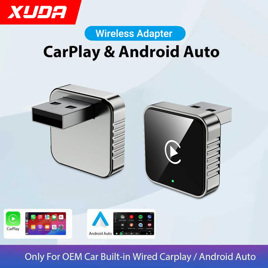 Adaptador XUDA 2 en 1 - Convierte CarPlay y Android Auto a Inalámbrico