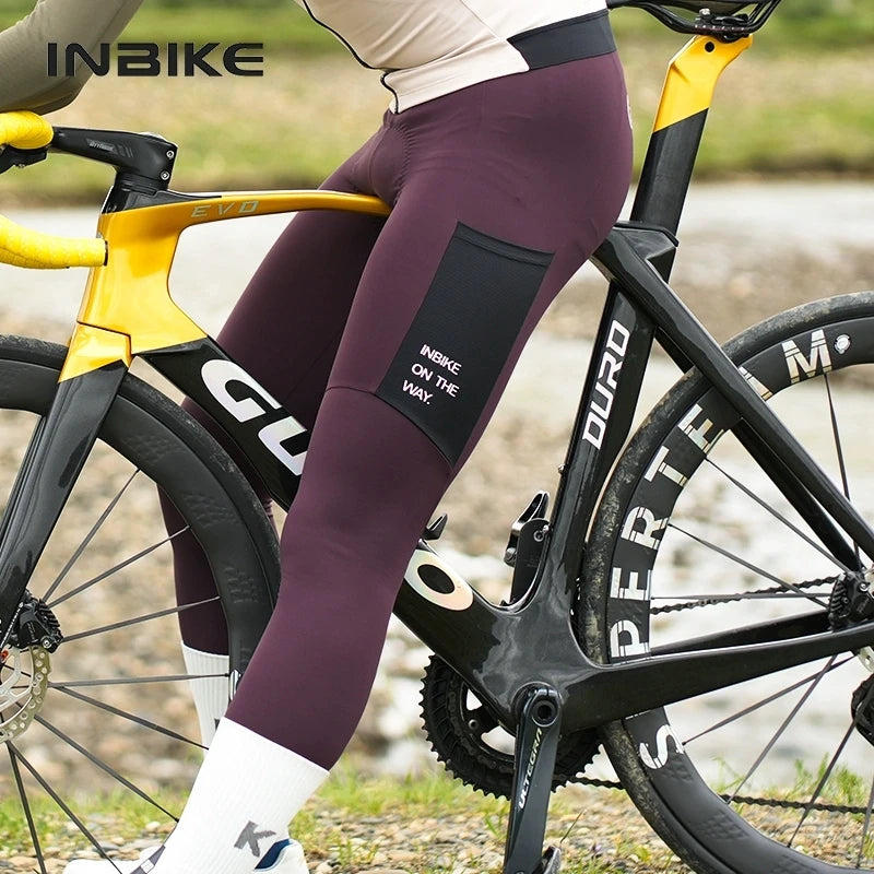 INBIKE Pantalones Ciclismo Invierno - Pechera Térmica con Acolchado 3D