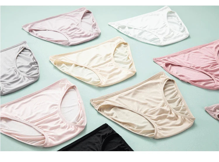 SuyaDream Bragas Mujer Seda  Pack 3 Ropa Interior Saludable