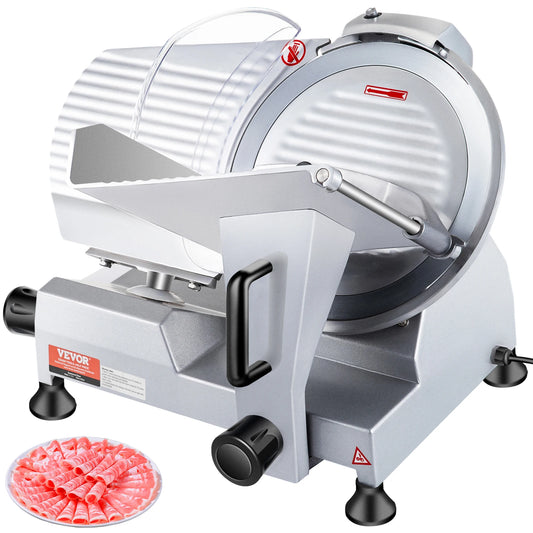 Cortadora de Carne Eléctrica VEVOR - Hoja 10" Acero al Carbono 240W