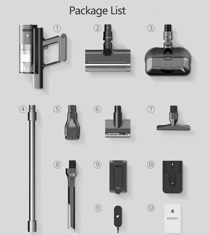 Aspiradora SHUNZAO Z15 Pro - Inalámbrica Seco y Húmedo 210AW