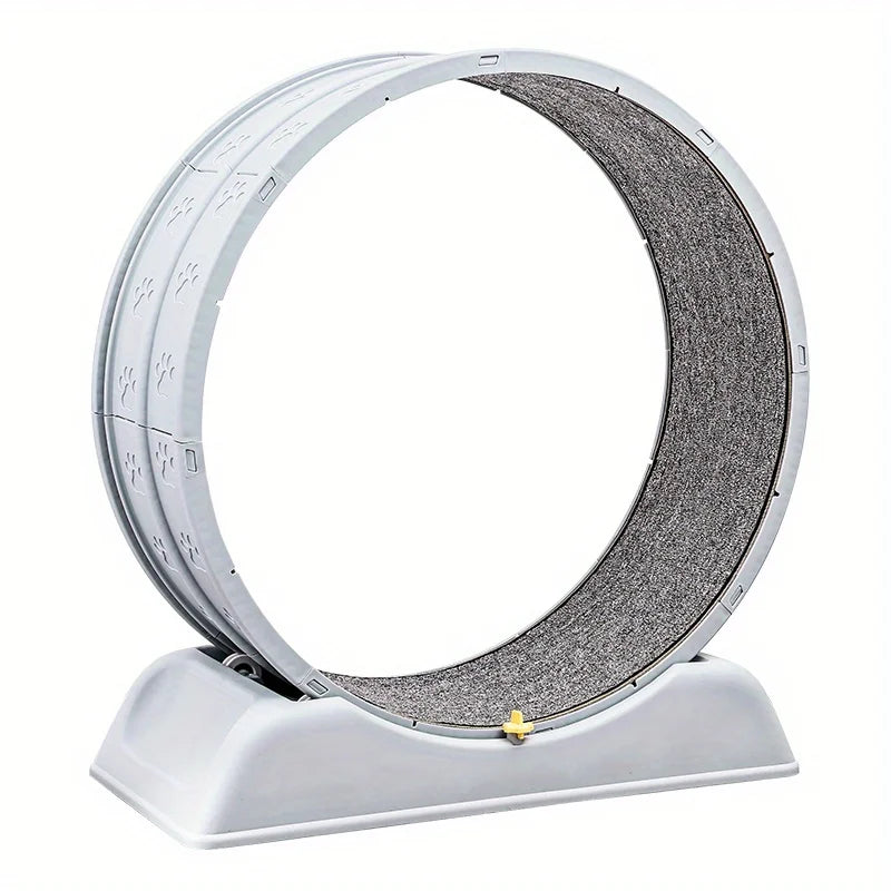 Cinta de Correr para Gatos  Rueda de Ejercicio Ultrasilenciosa con Alfombra Extraíble