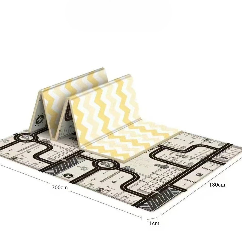 Alfombra Plegable de Juegos para Bebés  Antideslizante y Educativa DHDH 180x100cm