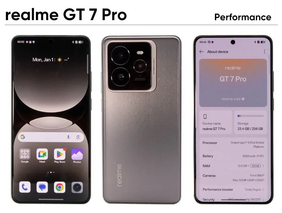 Realme GT 7 Pro 5G - Snapdragon 8 Elite, Pantalla AMOLED 120Hz