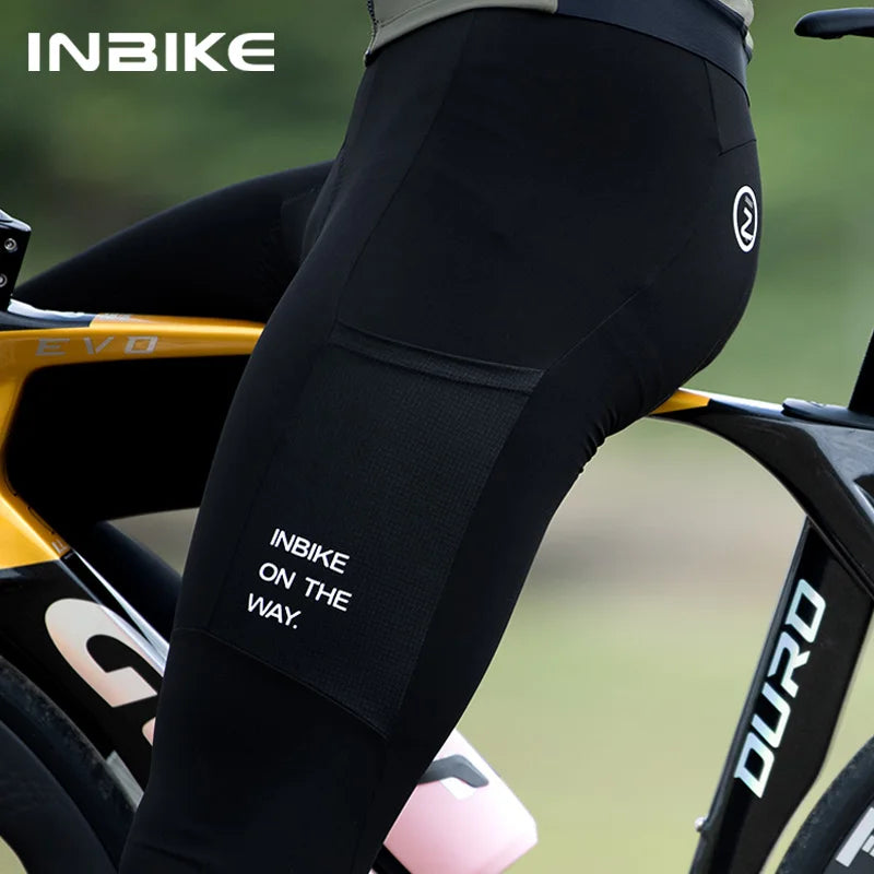 INBIKE Pantalones Ciclismo Invierno - Pechera Térmica con Acolchado 3D