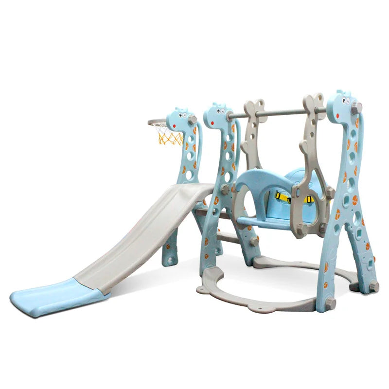 Tobogán Infantil CatXaa - Jirafa de Dibujos Animados con Columpio