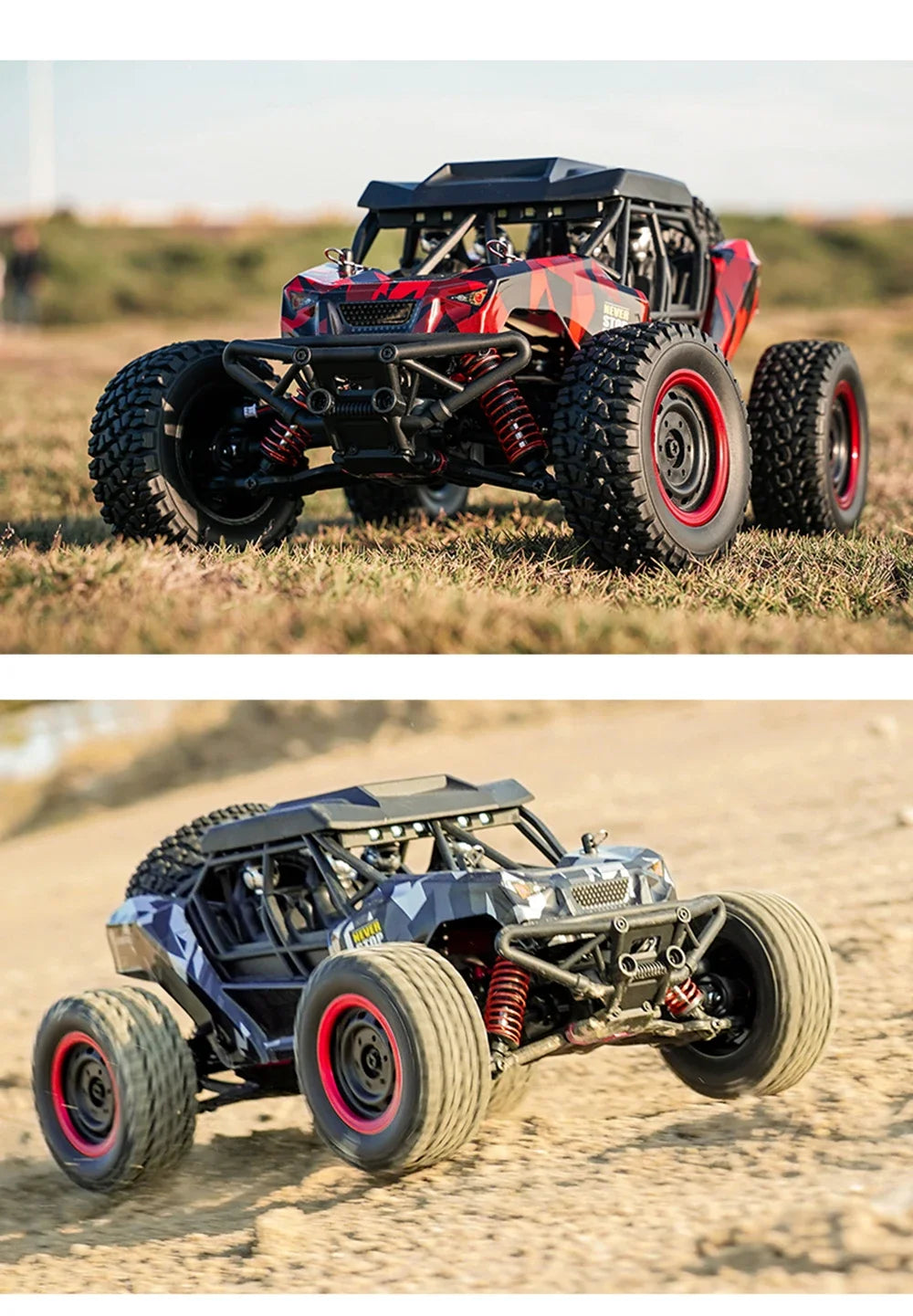SCY-16106 RC Coche 4WD  Todoterreno con Suspensión y LED