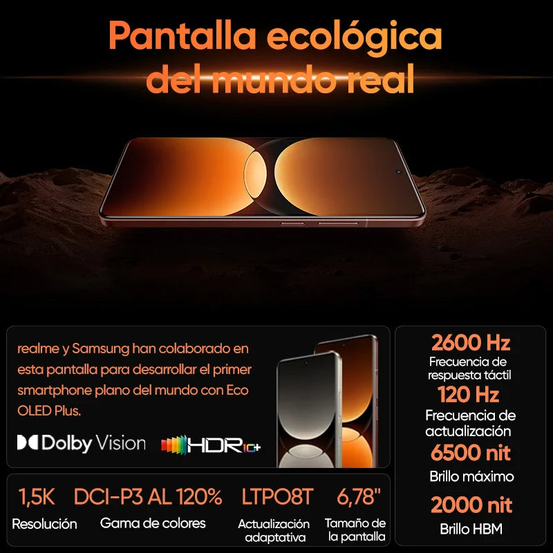 Realme GT 7 Pro 5G - Snapdragon 8 Elite, Pantalla AMOLED 120Hz